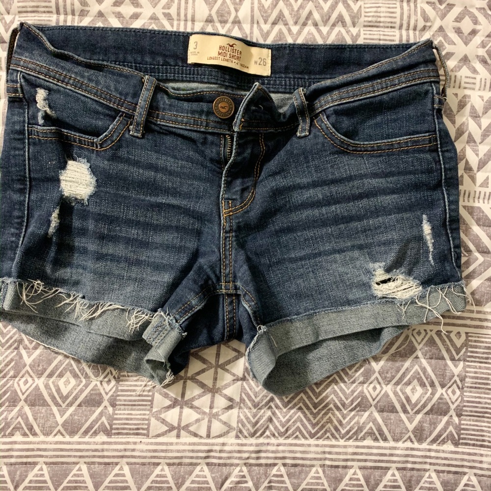 Hollister Midi Jean Shorts